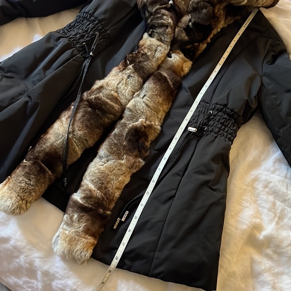 Private label rabbit- fur trimmed jacket, size 8 - Picture 7 of 9